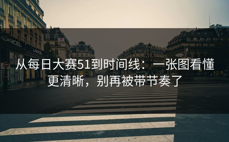 从<strong>每日大赛</strong>51到时间线：一张图看懂更清晰，别再被带节奏了